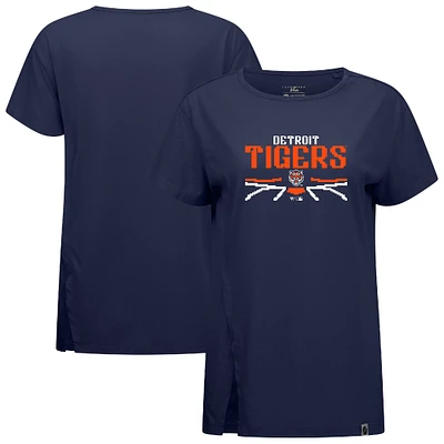 Women's Levelwear Navy Detroit Tigers Influx Arcade T-Shirt