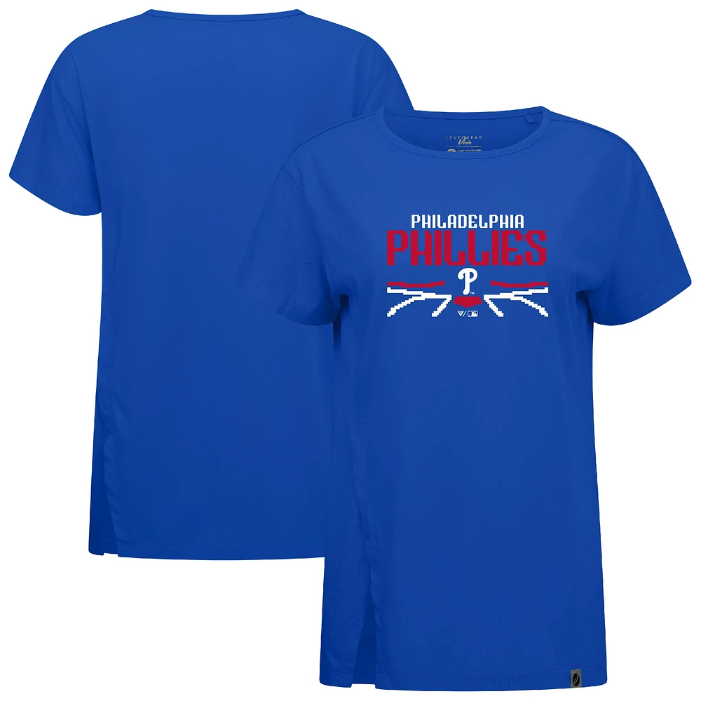 Women's Levelwear Royal Philadelphia Phillies Influx Arcade T-Shirt
