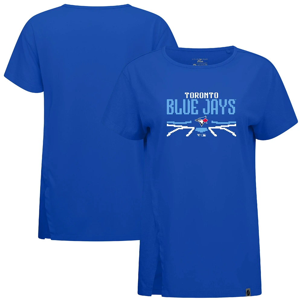 Women's Levelwear Royal Toronto Blue Jays Influx Arcade T-Shirt