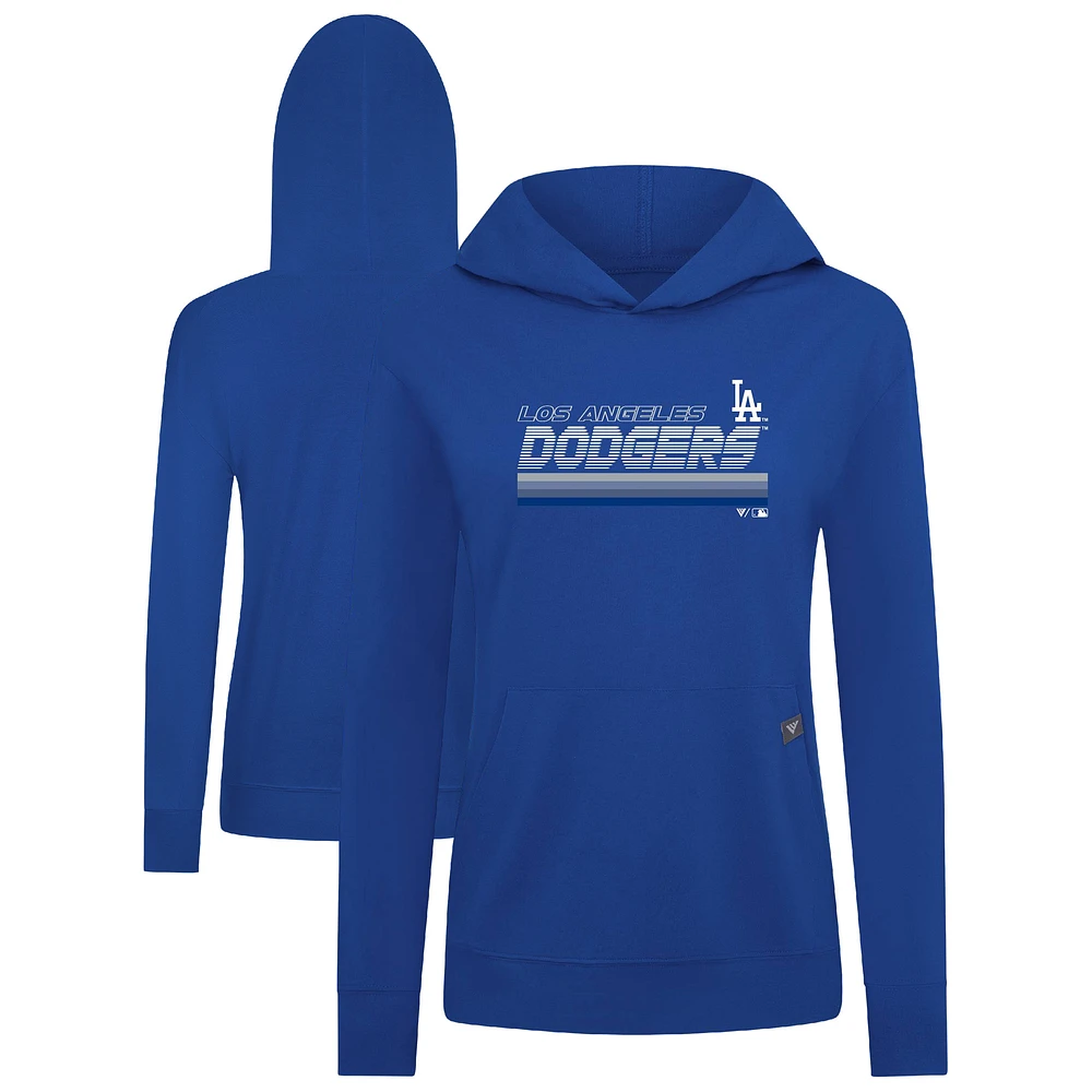 Women's Levelwear Royal Los Angeles Dodgers Relay Breaker Pullover Hoodie