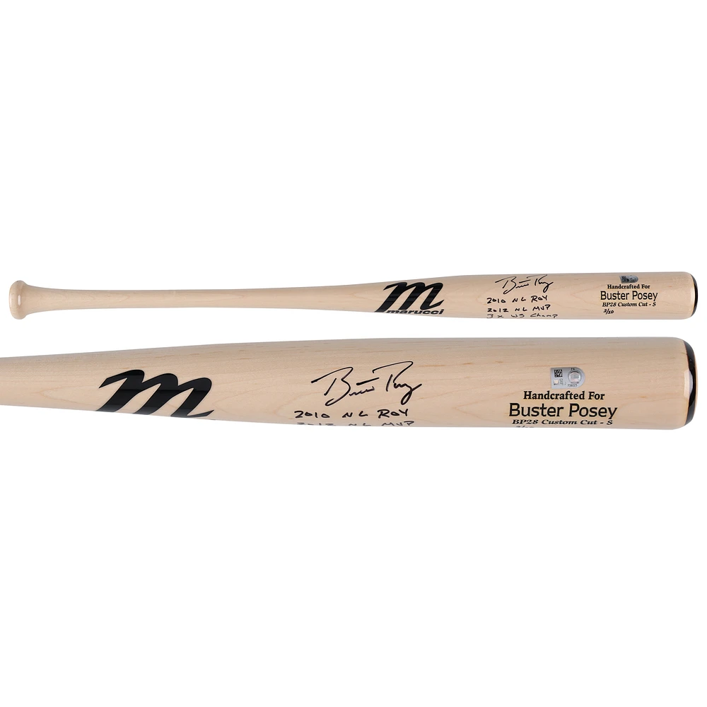 Buster Posey San Francisco Giants Autographed Marucci Game Model Bat with Multiple Inscriptions - Limited Edition of 10