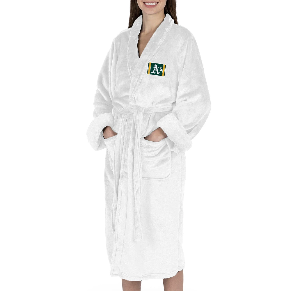 Women's The Northwest Group White Oakland Athletics Silk Touch Robe