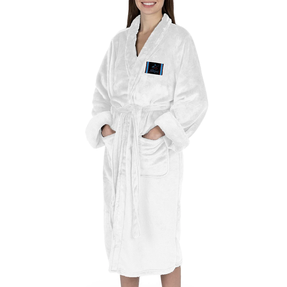 Women's The Northwest Group White Miami Marlins Silk Touch Robe