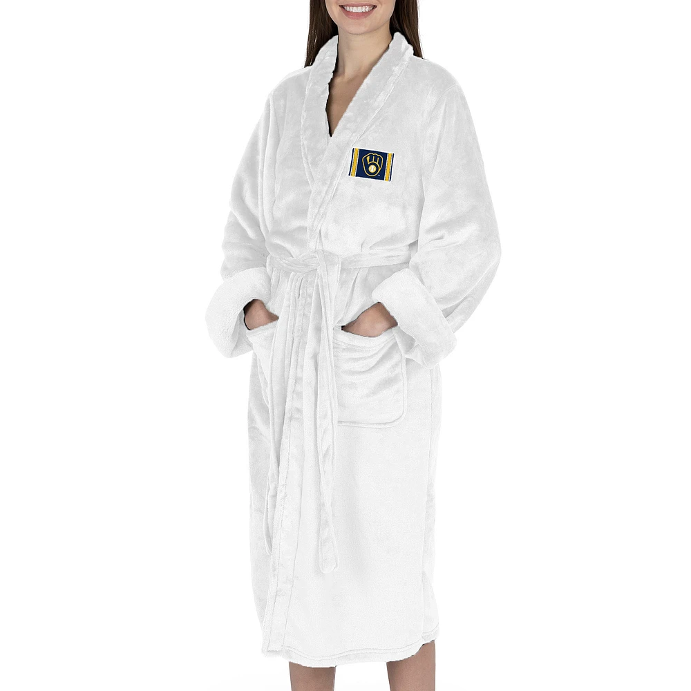 Women's The Northwest Group White Milwaukee Brewers Silk Touch Robe