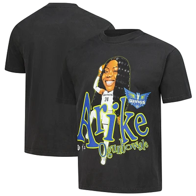 Unisex Playa Society Arike Ogunbowale Charcoal Dallas Wings Sketch T-Shirt