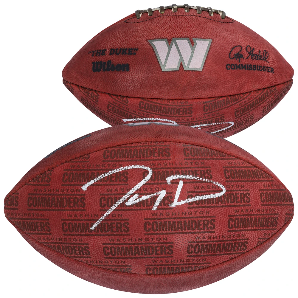 Jayden Daniels Washington Commanders Autographed Wilson Duke Showcase Football