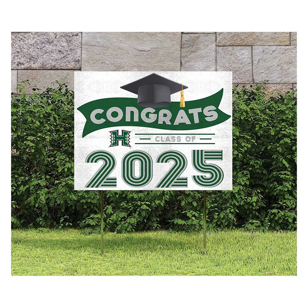 Hawaii Rainbow Warriors Class of 2025 18" x 24" Yard Sign with Stakes