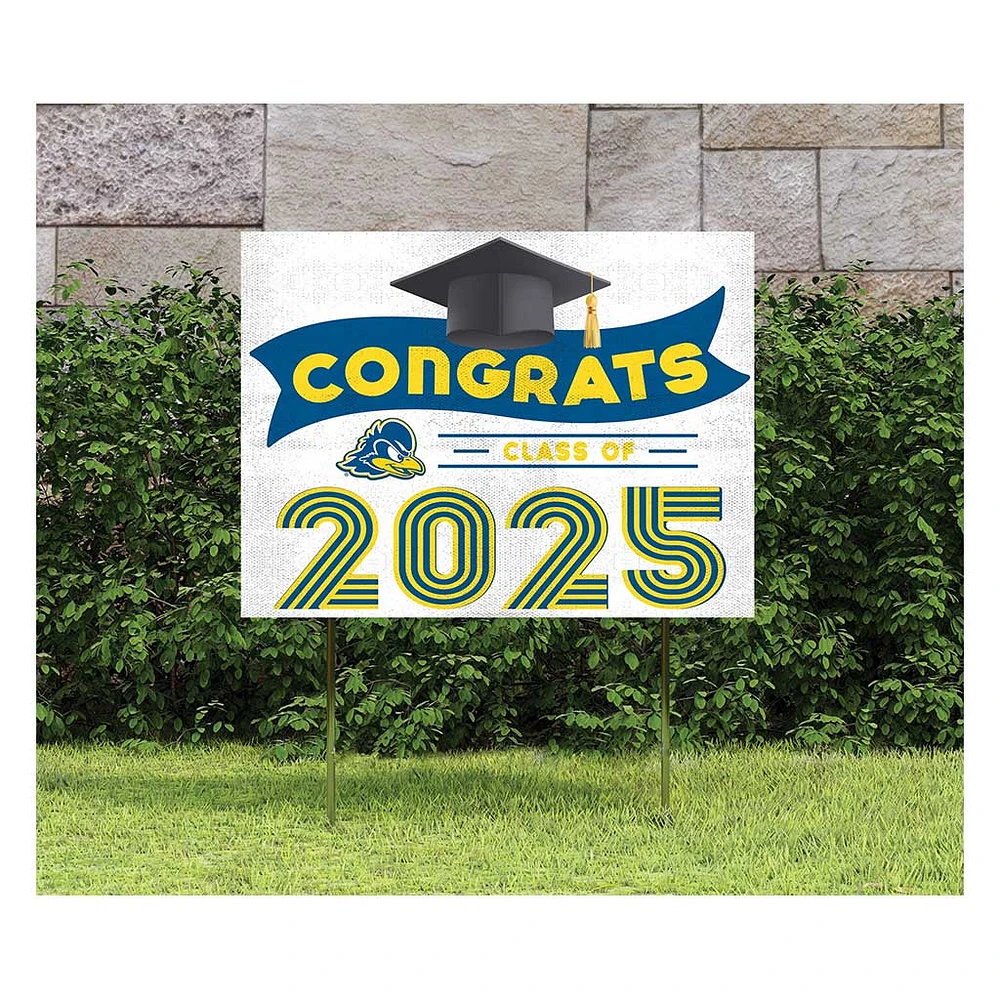 Delaware Fightin' Blue Hens Class of 2025 18" x 24" Yard Sign with Stakes