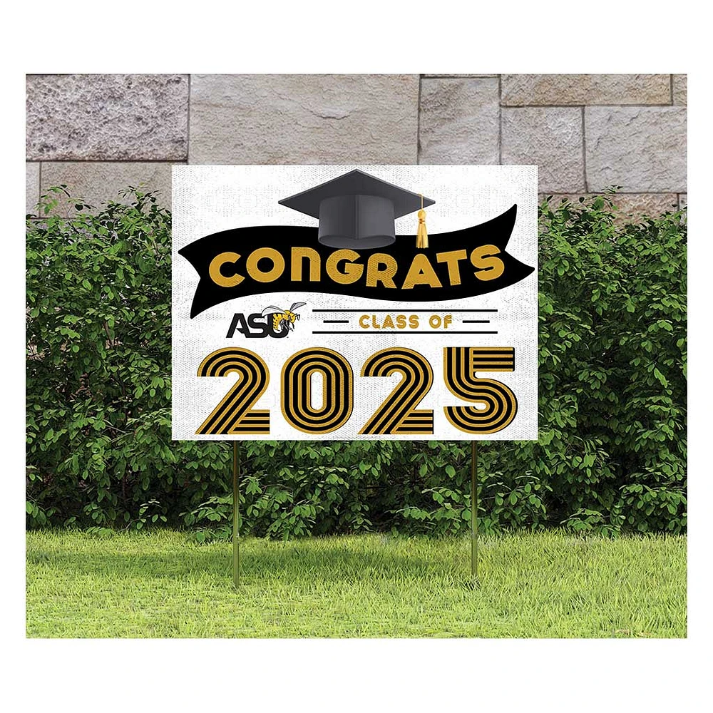 Alabama State Hornets Class of 2025 18" x 24" Yard Sign with Stakes