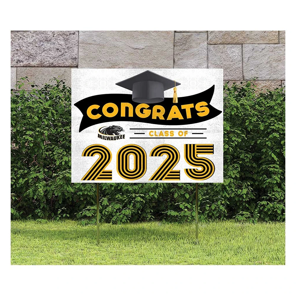 Wisconsin-Milwaukee Panthers Class of 2025 18" x 24" Yard Sign with Stakes