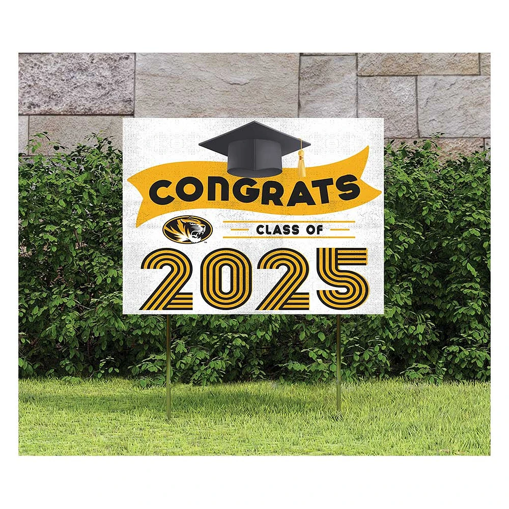Missouri Tigers Class of 2025 18" x 24" Yard Sign with Stakes