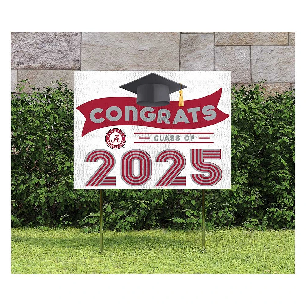 Alabama Crimson Tide Class of 2025 18" x 24" Yard Sign with Stakes