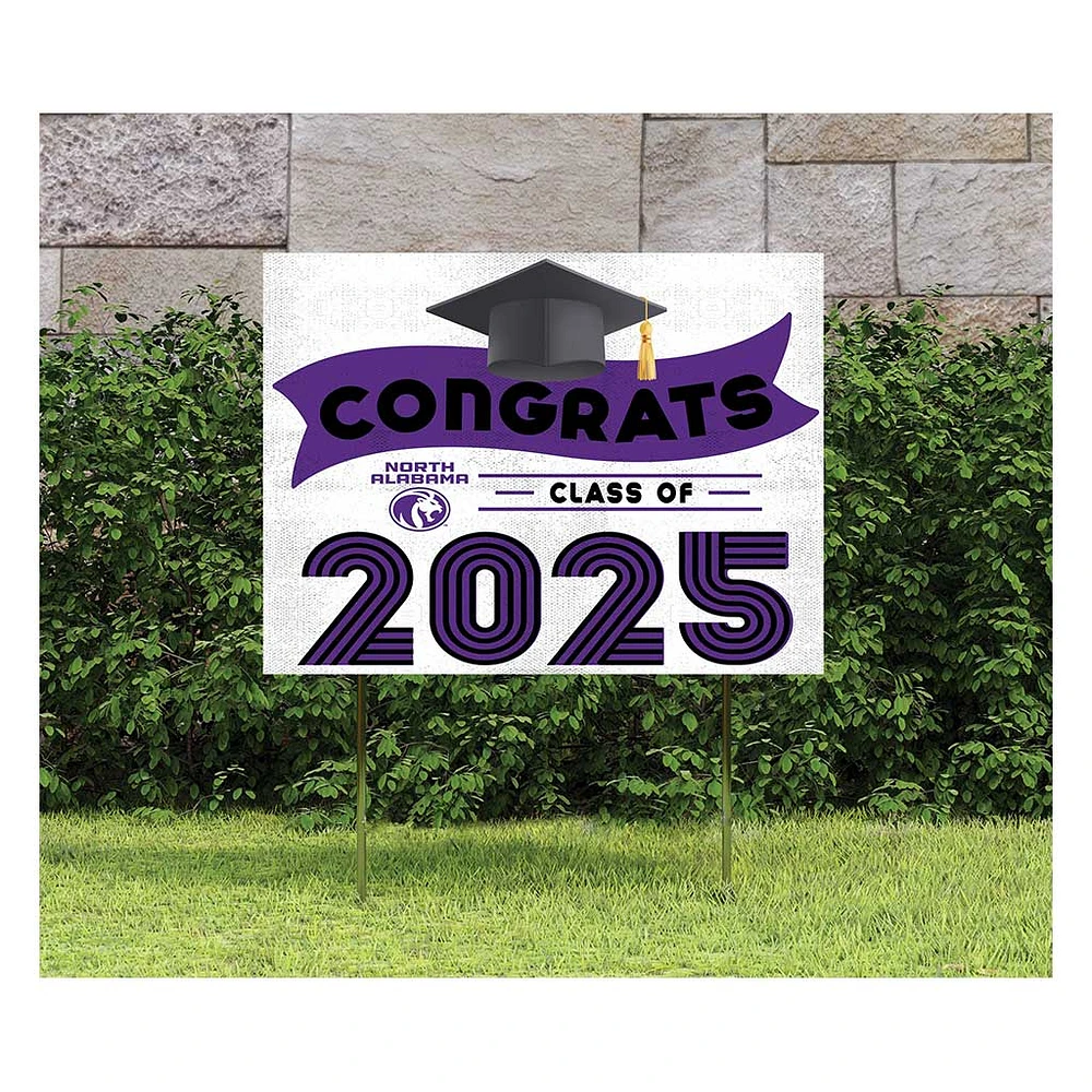 North Alabama Lions Class of 2025 18" x 24" Yard Sign with Stakes