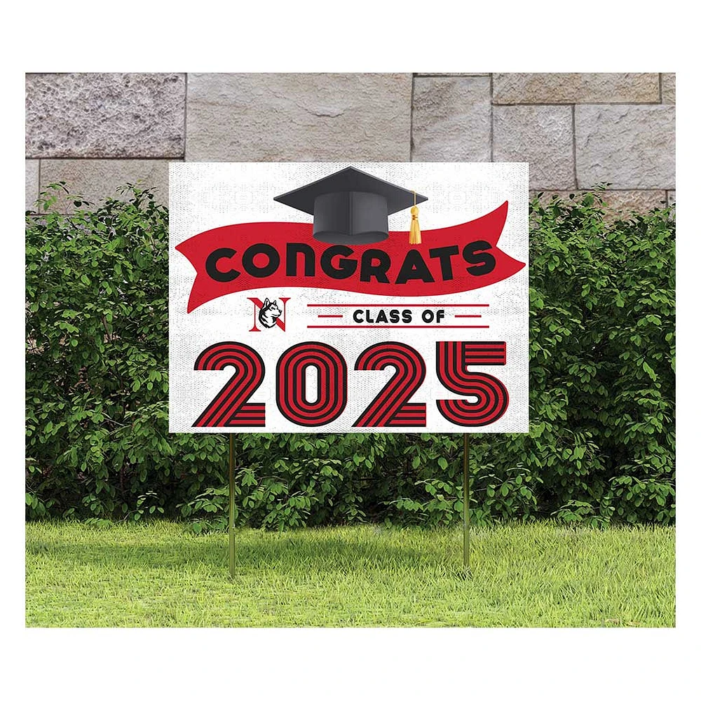 Northeastern Huskies Class of 2025 18" x 24" Yard Sign with Stakes