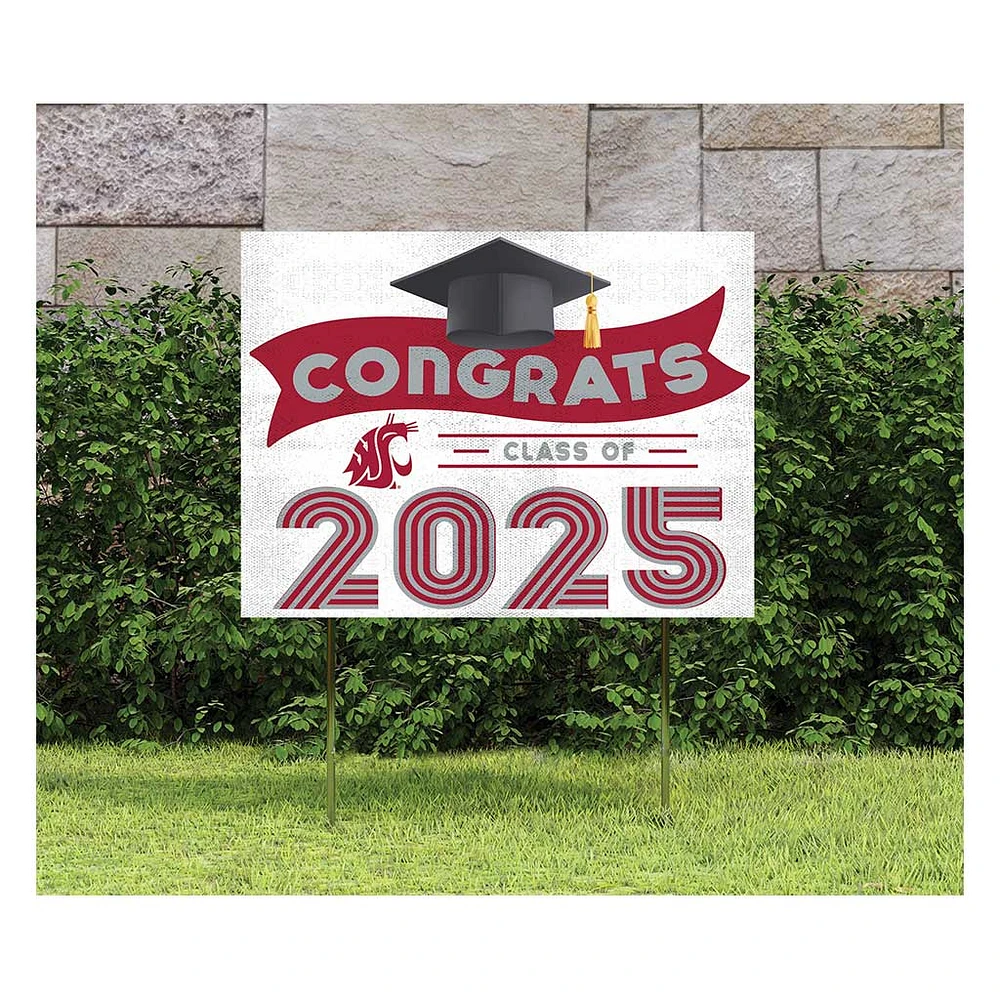Washington State Cougars Class of 2025 18" x 24" Yard Sign with Stakes