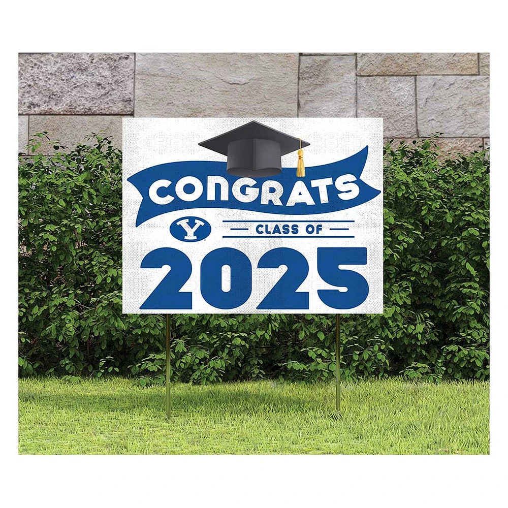 BYU Cougars Class of 2025 18" x 24" Yard Sign with Stakes