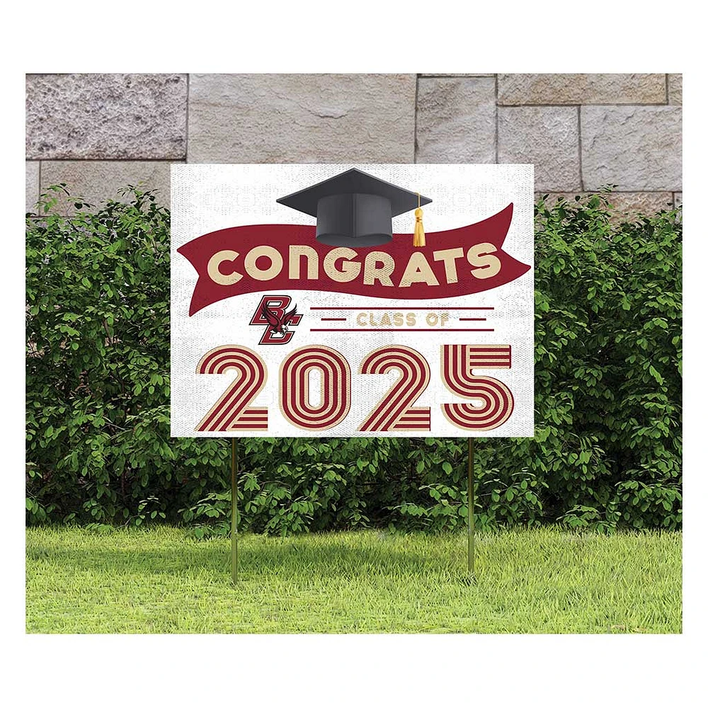 Boston College Eagles Class of 2025 18" x 24" Yard Sign with Stakes