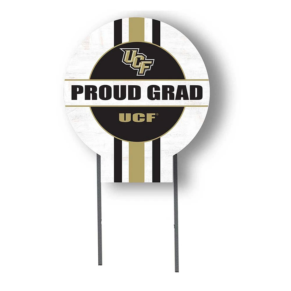 UCF Knights Proud Grad 20" x 20" Circle Yard Sign with Stakes