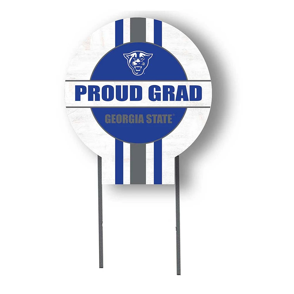 Georgia State Panthers Proud Grad 20" x 20" Circle Yard Sign with Stakes