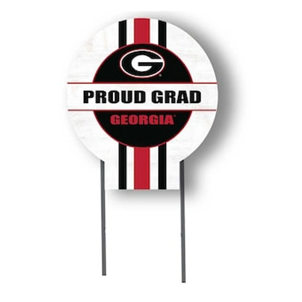 Georgia Bulldogs Proud Grad 20" x 20" Circle Yard Sign with Stakes