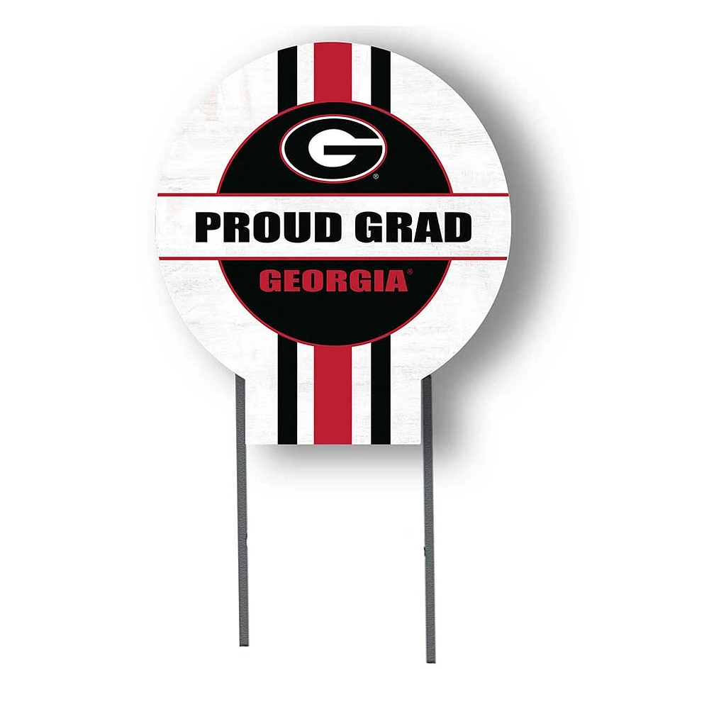 Georgia Bulldogs Proud Grad 20" x 20" Circle Yard Sign with Stakes