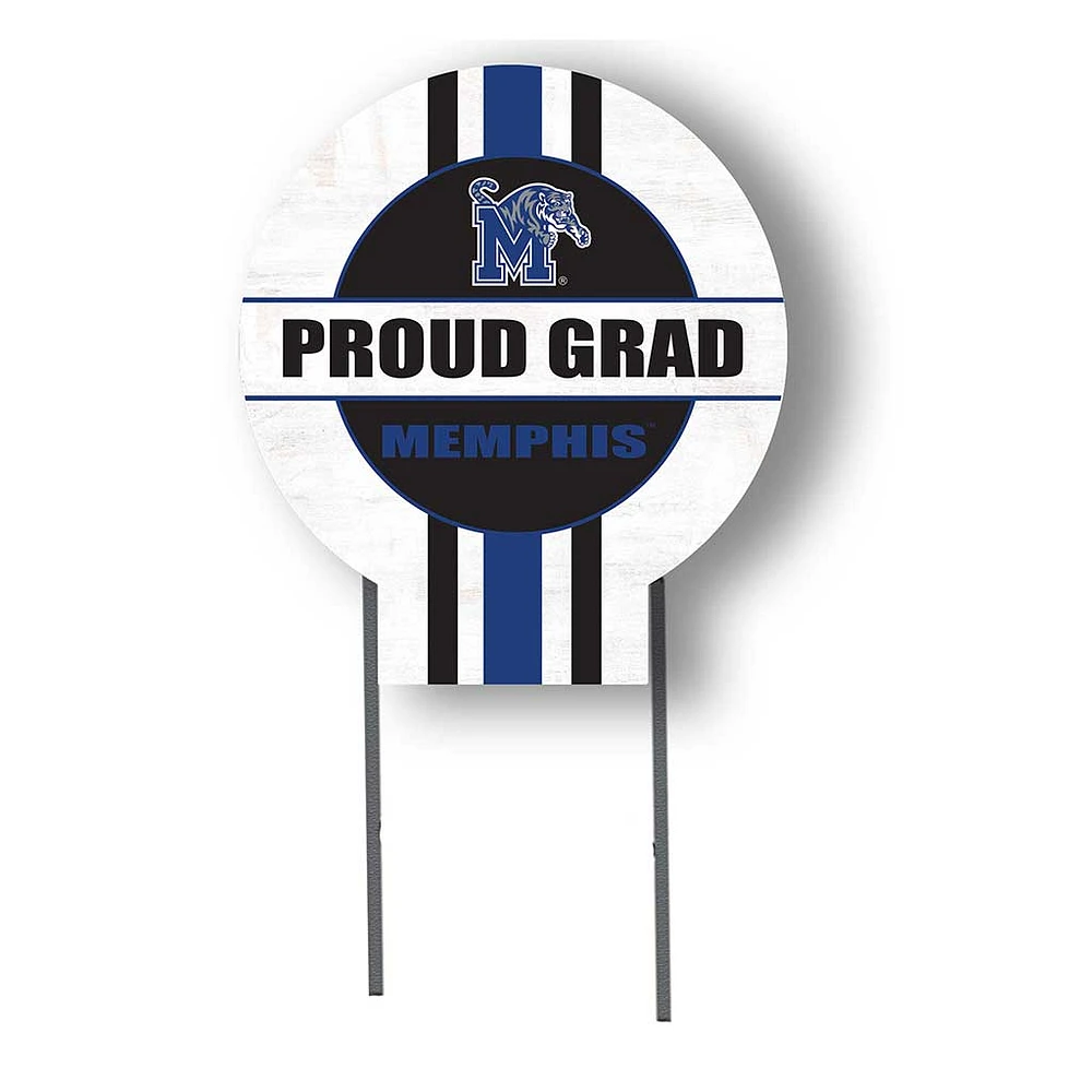 Memphis Tigers Proud Grad 20" x 20" Circle Yard Sign with Stakes