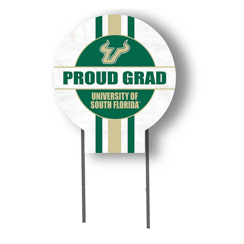 South Florida Bulls Proud Grad 20" x 20" Circle Yard Sign with Stakes