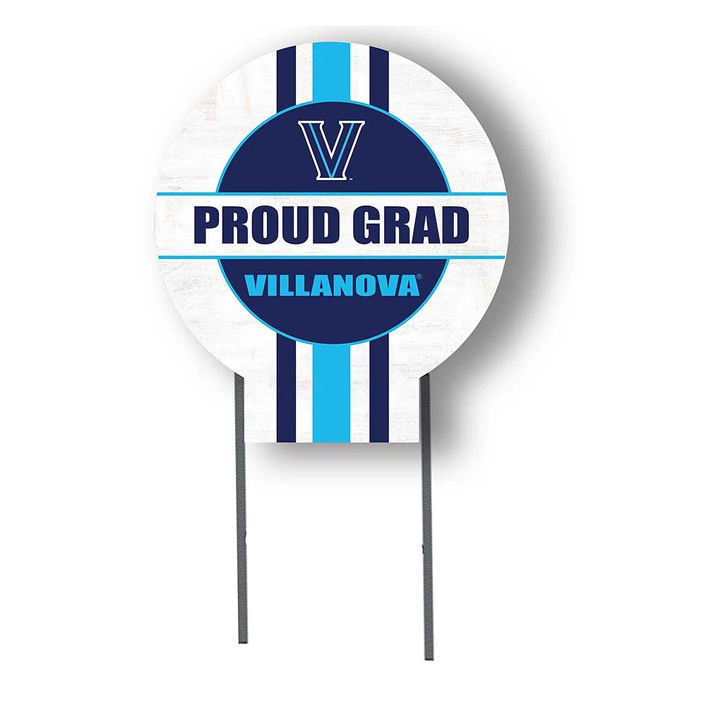 Villanova Wildcats Proud Grad 20" x 20" Circle Yard Sign with Stakes