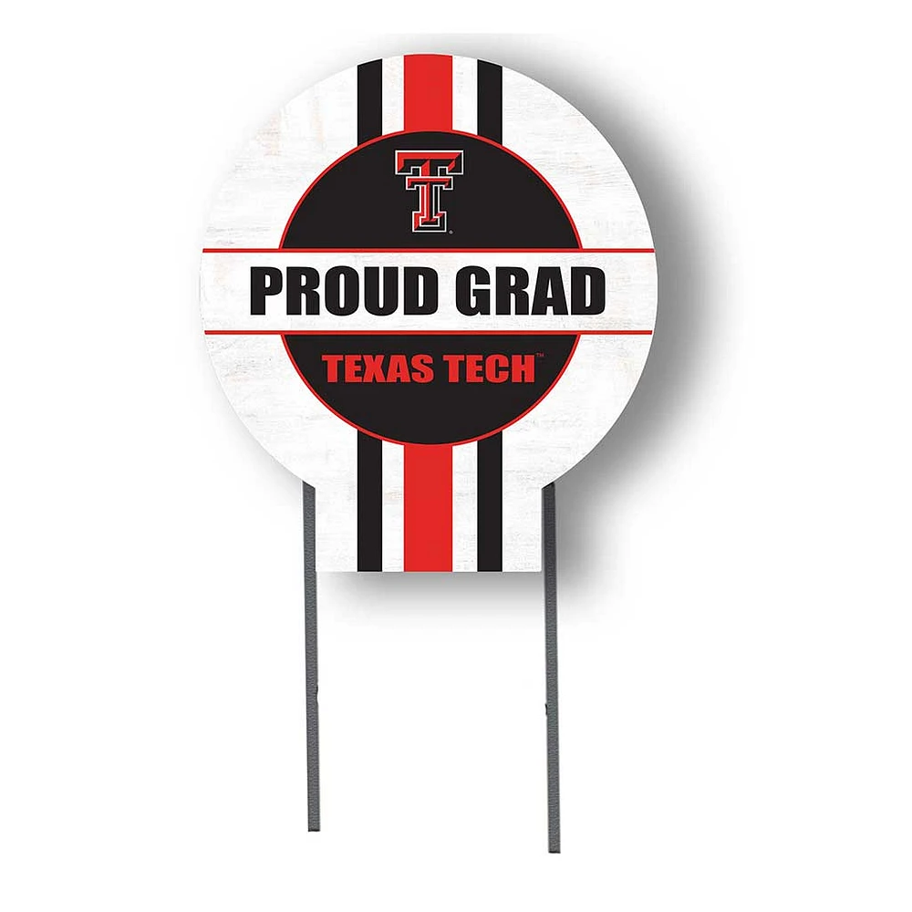 Texas Tech Red Raiders Proud Grad 20" x 20" Circle Yard Sign with Stakes