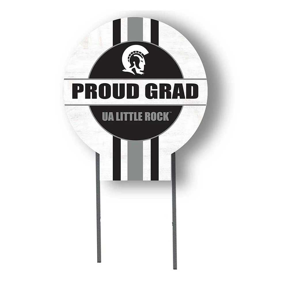 Arkansas Little Rock Trojans Proud Grad 20" x 20" Circle Yard Sign with Stakes
