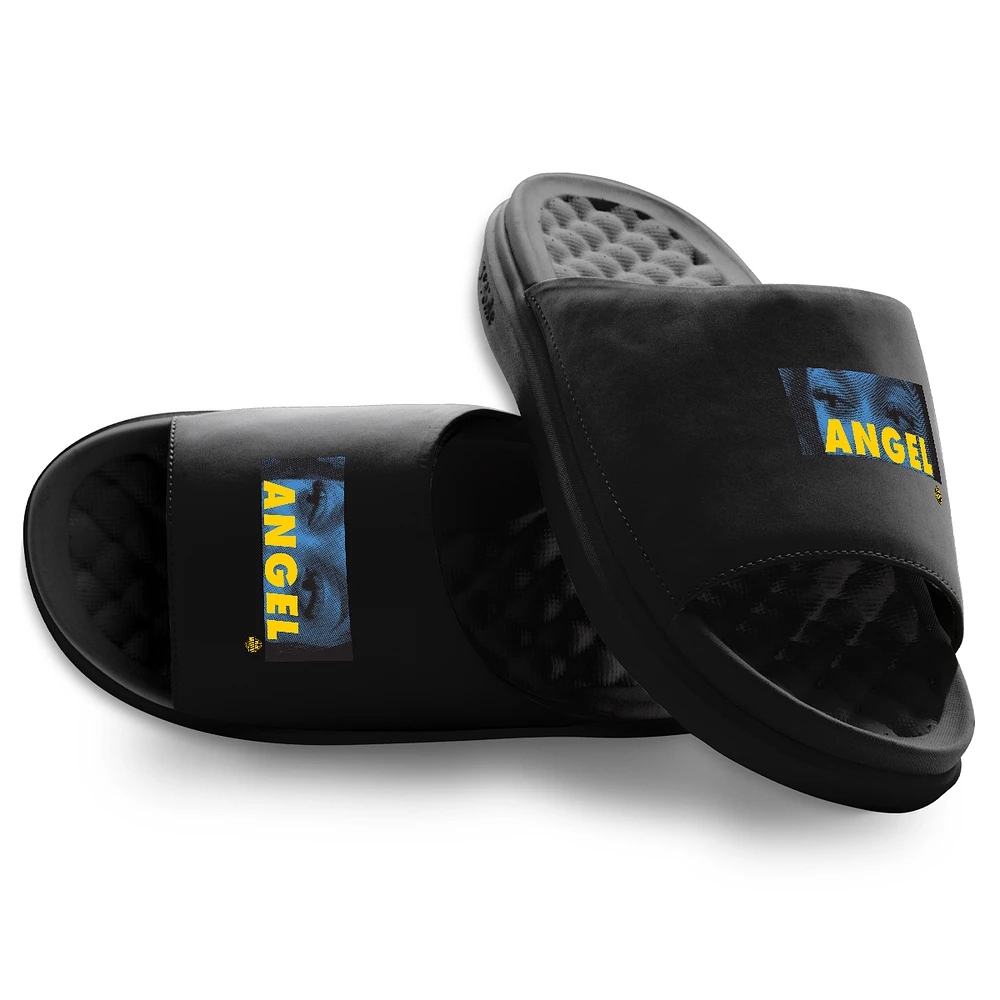 Unisex ISlide Angel Reese Black Chicago Sky Eyes Motive Slide Sandals