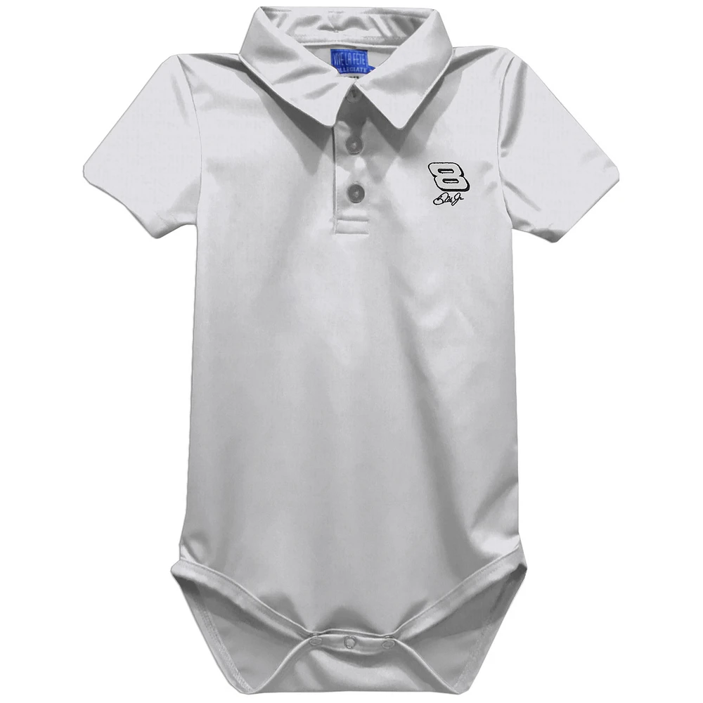 Infant Vive La Fete White Dale Earnhardt Jr. Polo Bodysuit