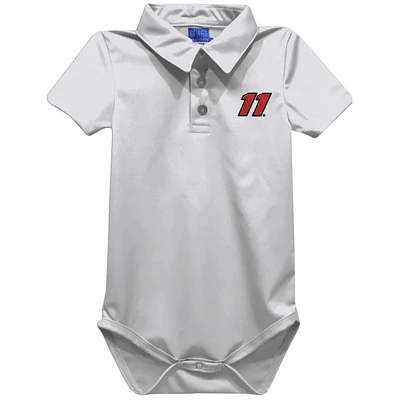 Infant Vive La Fete White Denny Hamlin Polo Bodysuit