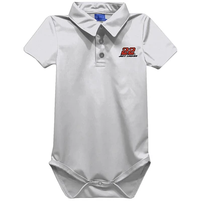 Infant Vive La Fete White Joey Logano Polo Bodysuit