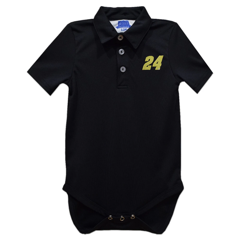 Infant Vive La Fete Black William Byron Polo Bodysuit