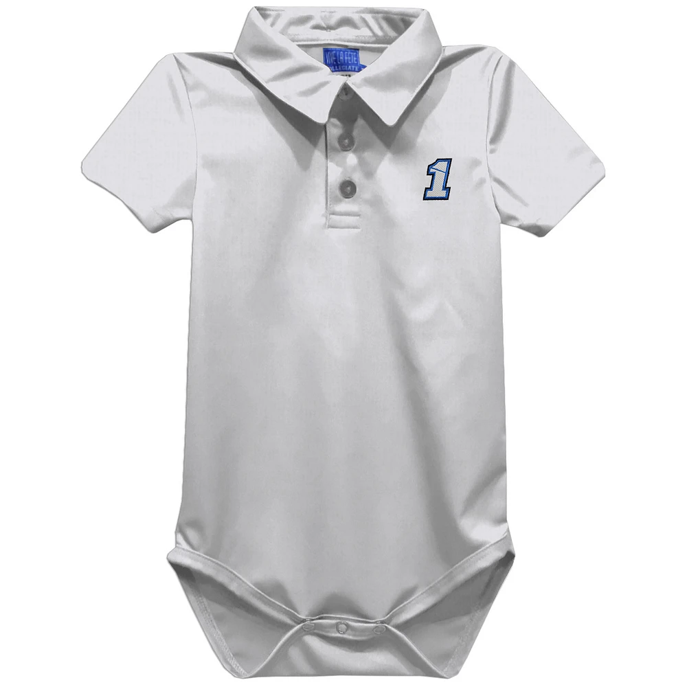 Infant Vive La Fete White Ross Chastain Polo Bodysuit