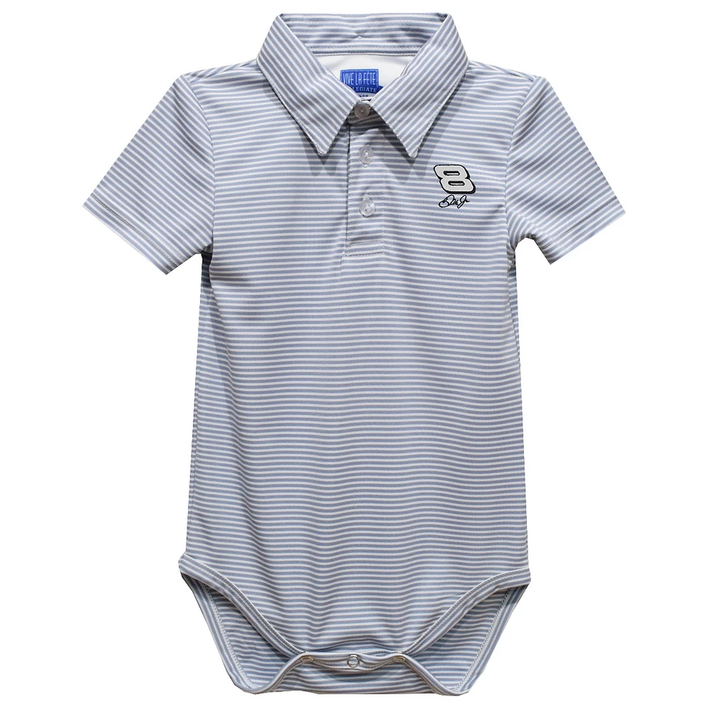 Infant Vive La Fete Dale Earnhardt Jr. Pencil Stripe Polo Bodysuit