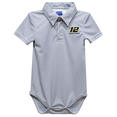 Infant Vive La Fete Ryan Blaney Pencil Stripe Polo Bodysuit