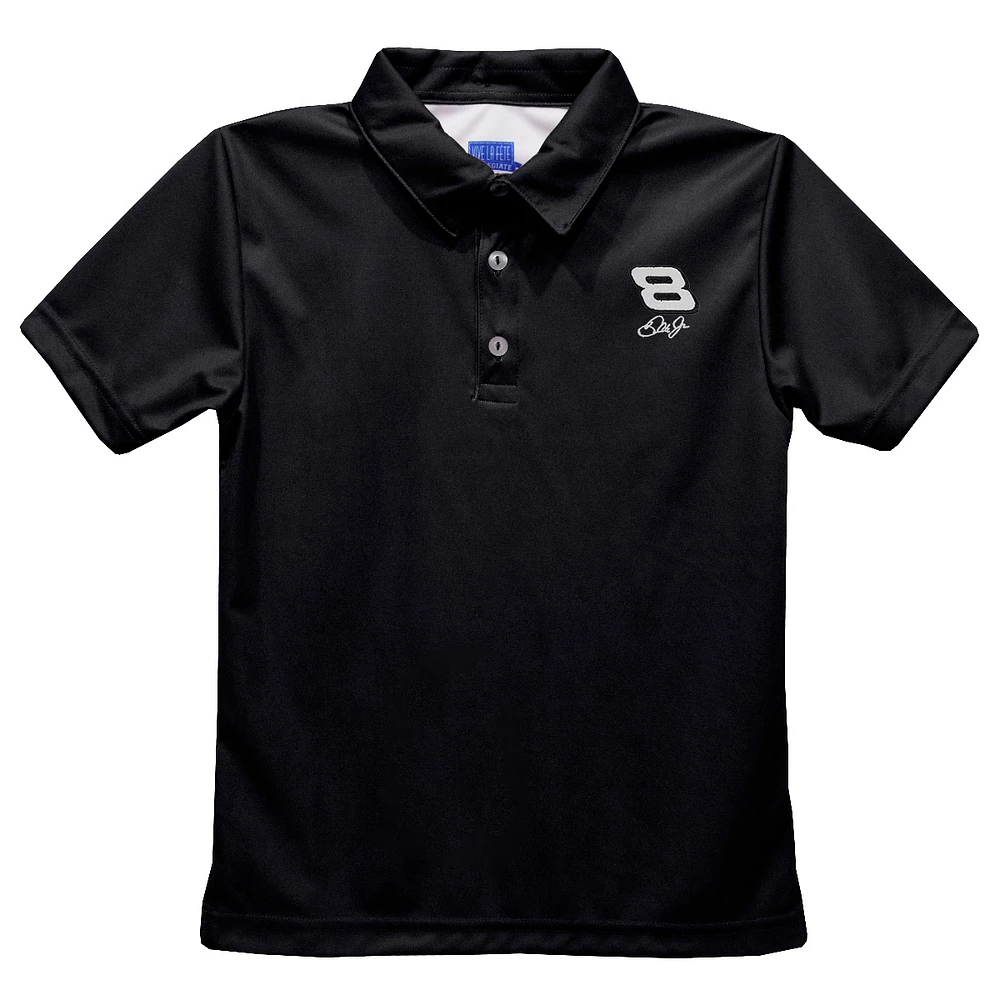 Toddler Vive La Fete Black Dale Earnhardt Jr. Solid Polo