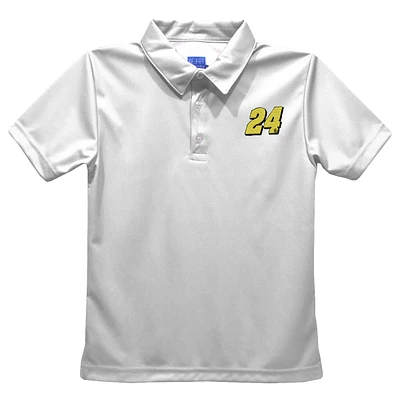Youth Vive La Fete White William Byron Solid Polo