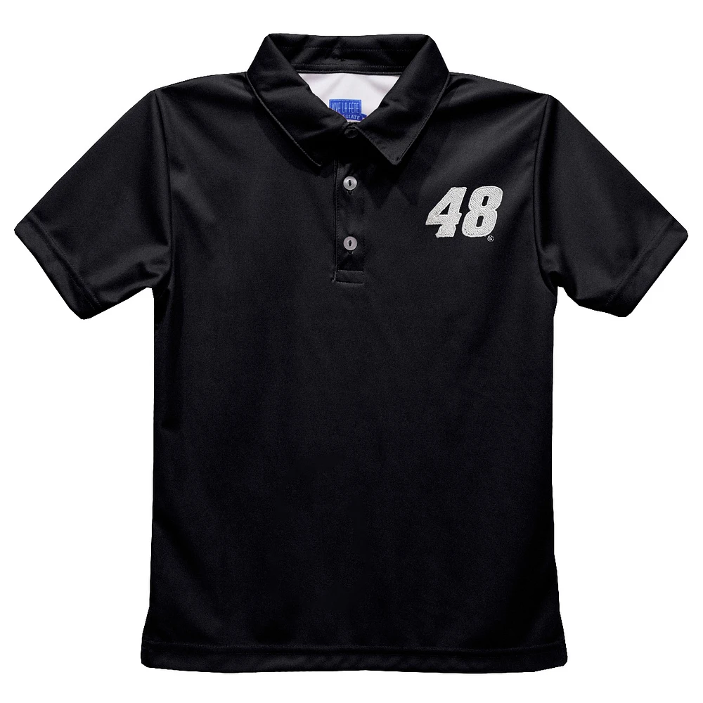 Youth Vive La Fete Black Alex Bowman Solid Polo