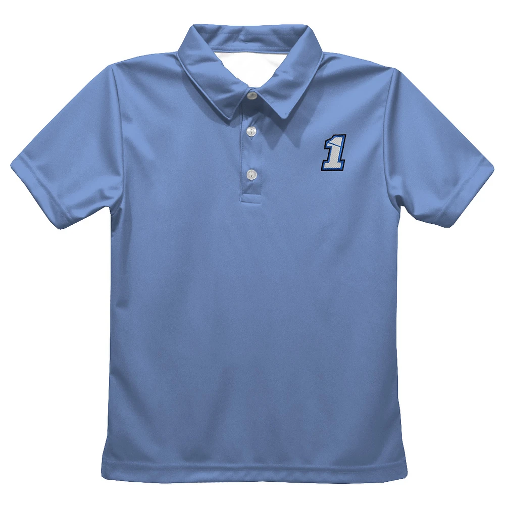 Youth Vive La Fete Light Blue Ross Chastain Solid Polo
