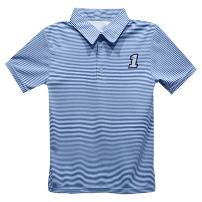 Toddler Vive La Fete Light Blue Ross Chastain Pencil Stripe Polo
