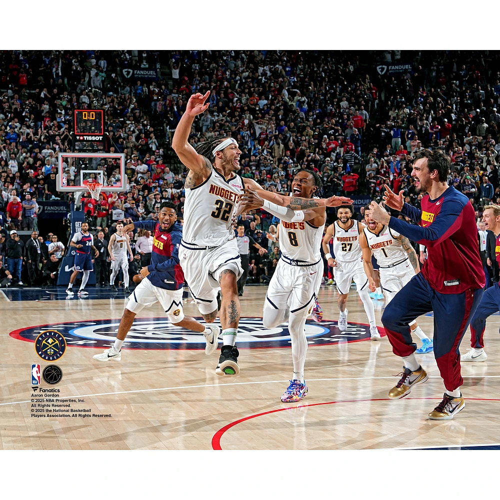 Aaron Gordon Denver Nuggets Unsigned 2025 Western Conference Playoffs First Round Game 4 vs. Los Angeles Clippers Winner Celebration Photograph