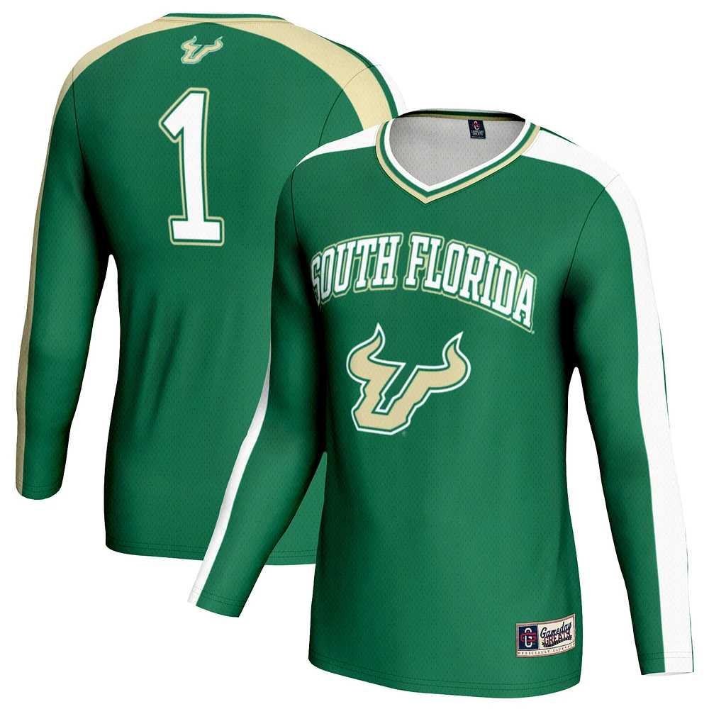 Unisex GameDay Greats Green South Florida Bulls Women's Volleyball Lightweight Fashion Jersey