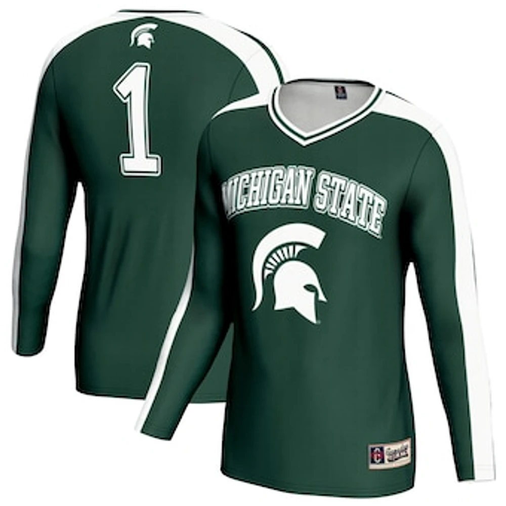 Unisex GameDay Greats Green Michigan State Spartans Women's Volleyball Lightweight Fashion Jersey