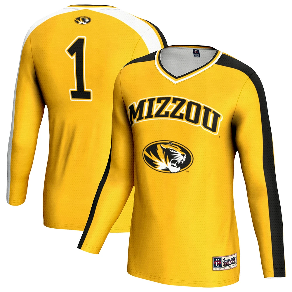 Unisex GameDay Greats Gold Missouri Tigers Women's Volleyball Lightweight Fashion Jersey