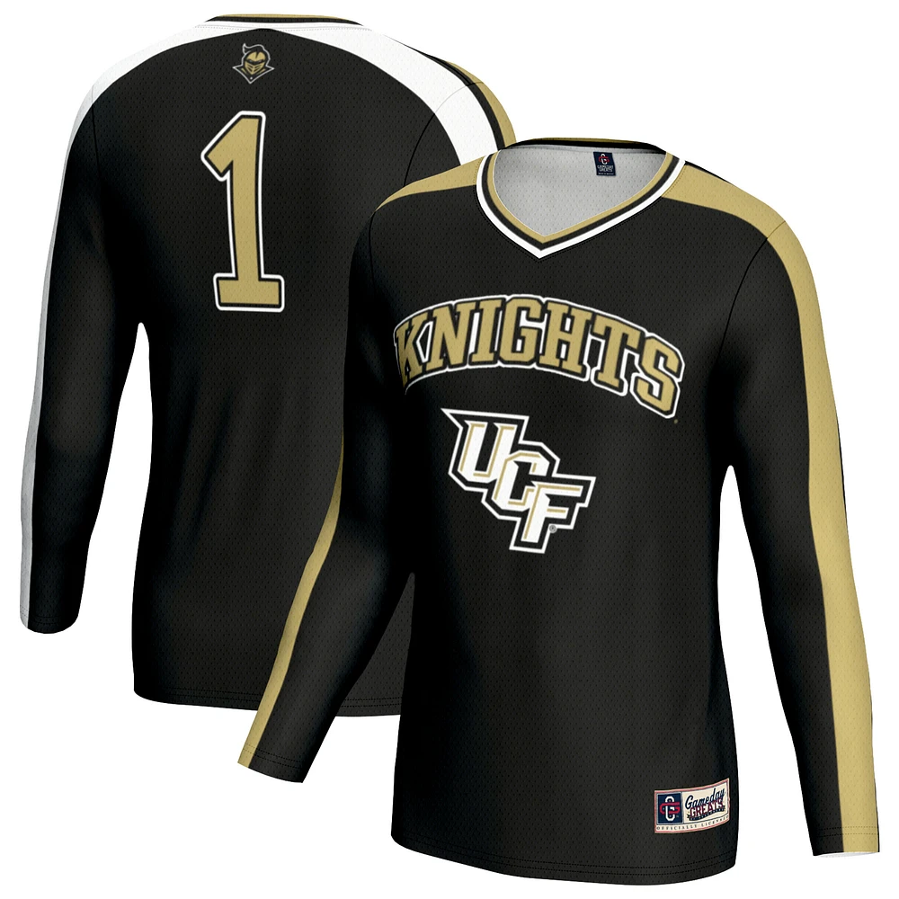 Unisex GameDay Greats Black UCF Knights Women's Volleyball Lightweight Fashion Jersey
