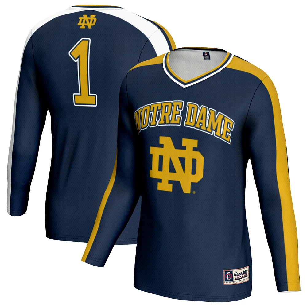Youth GameDay Greats Navy Notre Dame Fighting Irish Women's Volleyball Lightweight Fashion Jersey