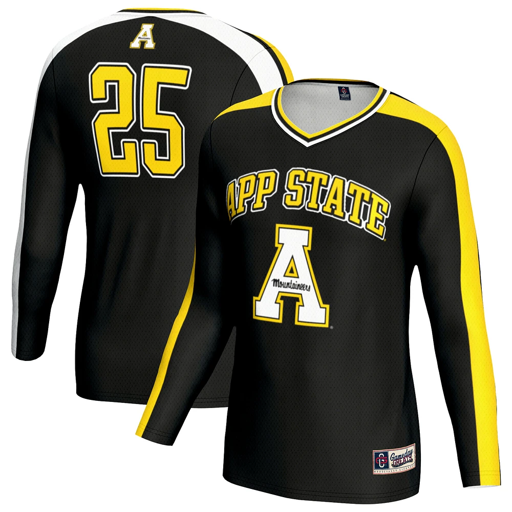 Youth GameDay Greats Black Appalachian State Mountaineers Women's Volleyball Lightweight Fashion Jersey